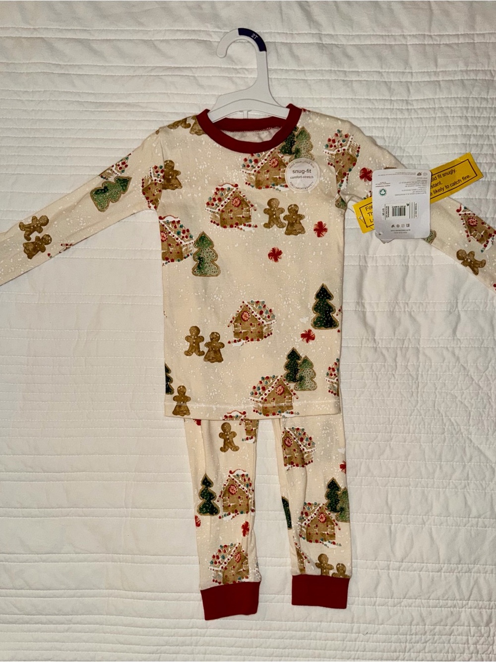 NWT Burt’s Bees Baby 2T Gingerbread Christmas Pajamas 🎄